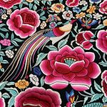 Manton-manila-antiguo-negro-rojo