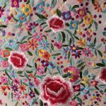 manton blanco multicolor