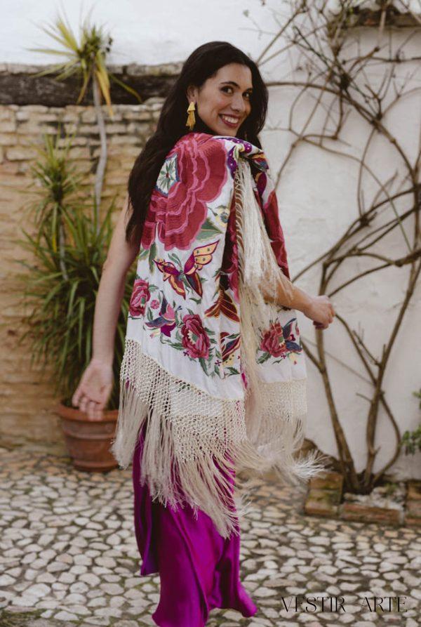 Manton-seda-blanco-rosa