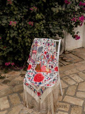 manton-marfil antiguo