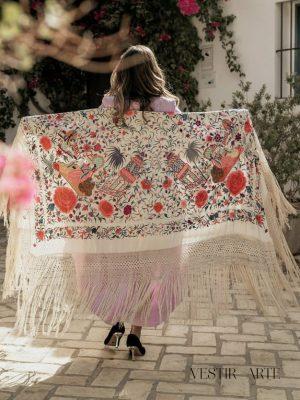 manton-marfil antiguo