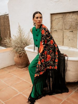 manton-negro-naranja