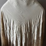 mantón manila marfil
