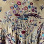 mantón chino antiguo seda