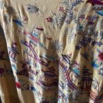 mantón chino antiguo seda