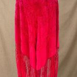 manton vintage rojo